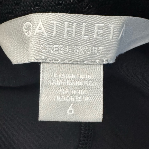 Athleta Black Crest Skort Size 6 - Picture 5 of 5